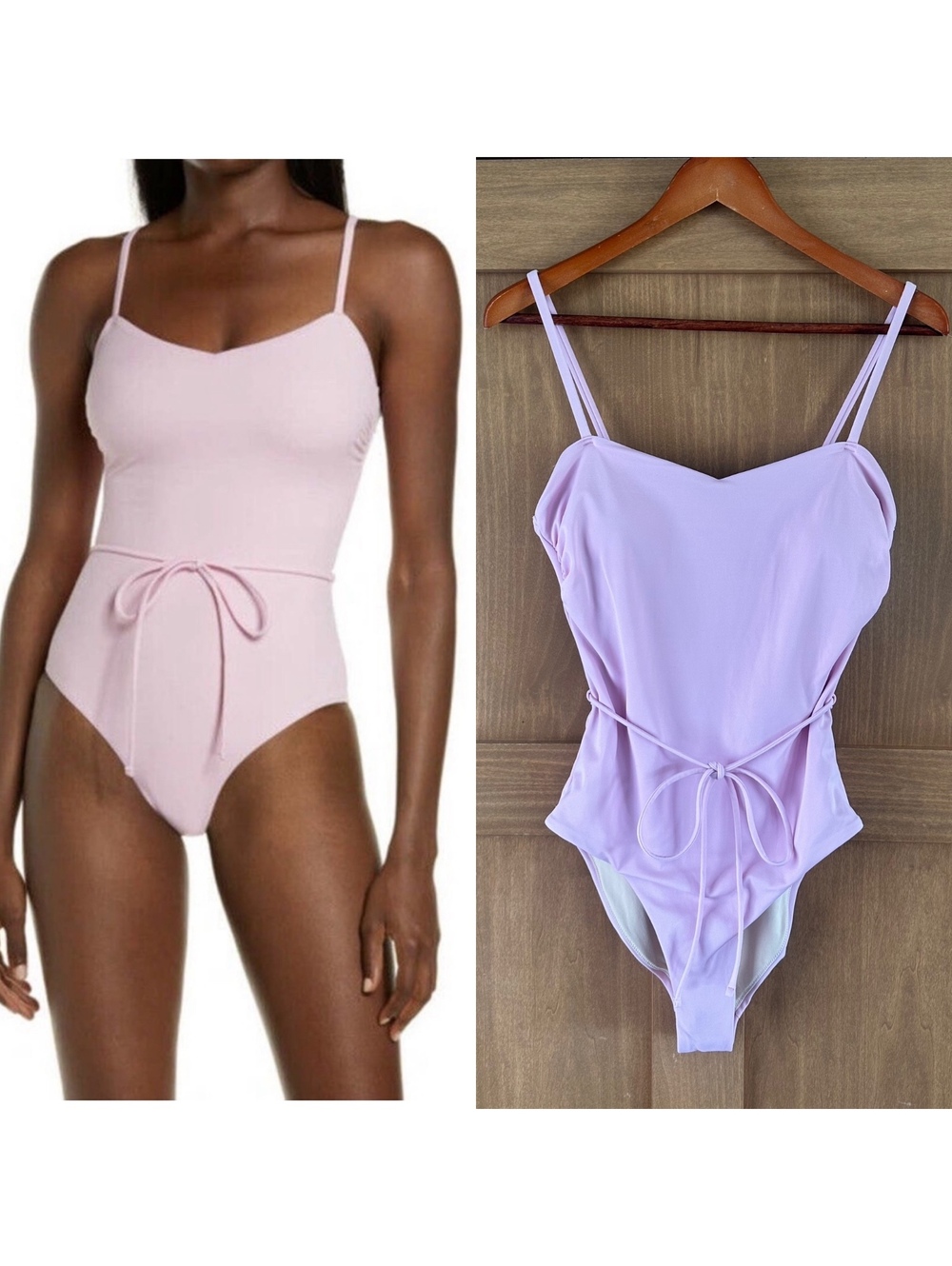 Chelsea28 Easy Retro One-Piece Swimsuit in Pink Shore Women’s size Medium